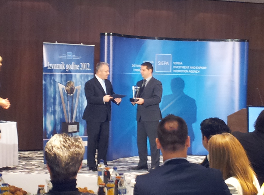 AC Serbia member, GOMMA Line winner of SIEPA Award  SME Exporter of the Year