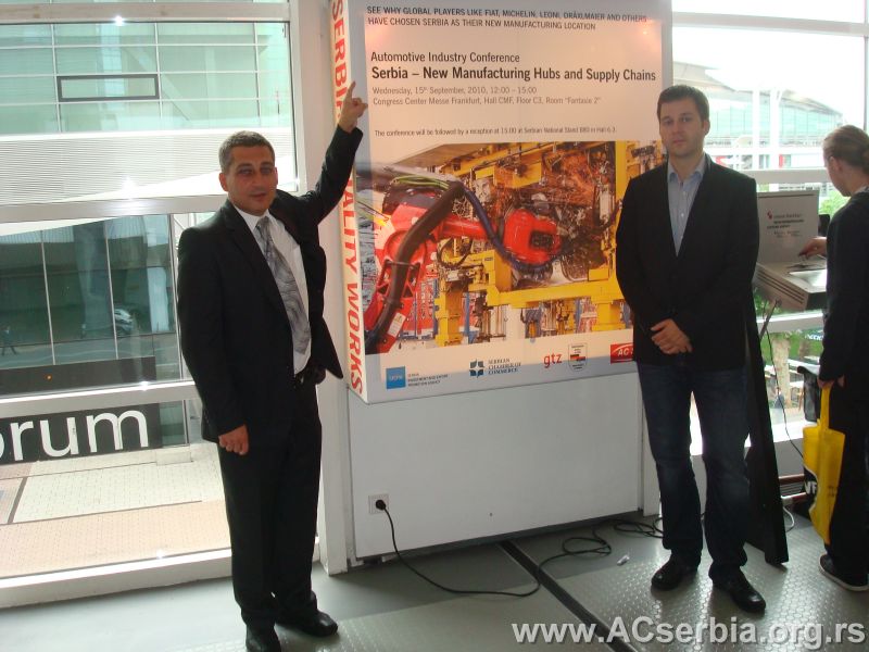 Serbian Automotive Industry at „Automechanika“ Fair 2010 in Frankfurt